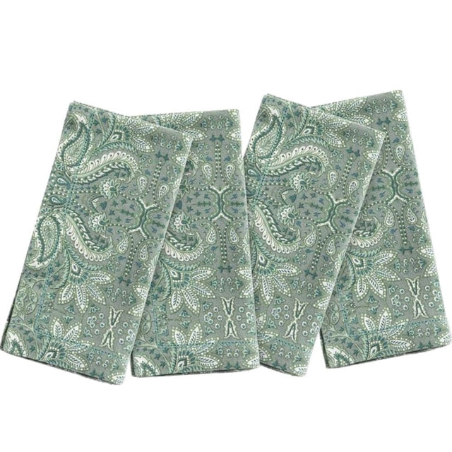 Mathilde Forest Green Napkin (Pack of 4) Kitchen Accessory BP006141 08415971057748