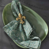 Mathilde Forest Green Napkin (Pack of 4) Kitchen Accessory BP006141 08415971057748