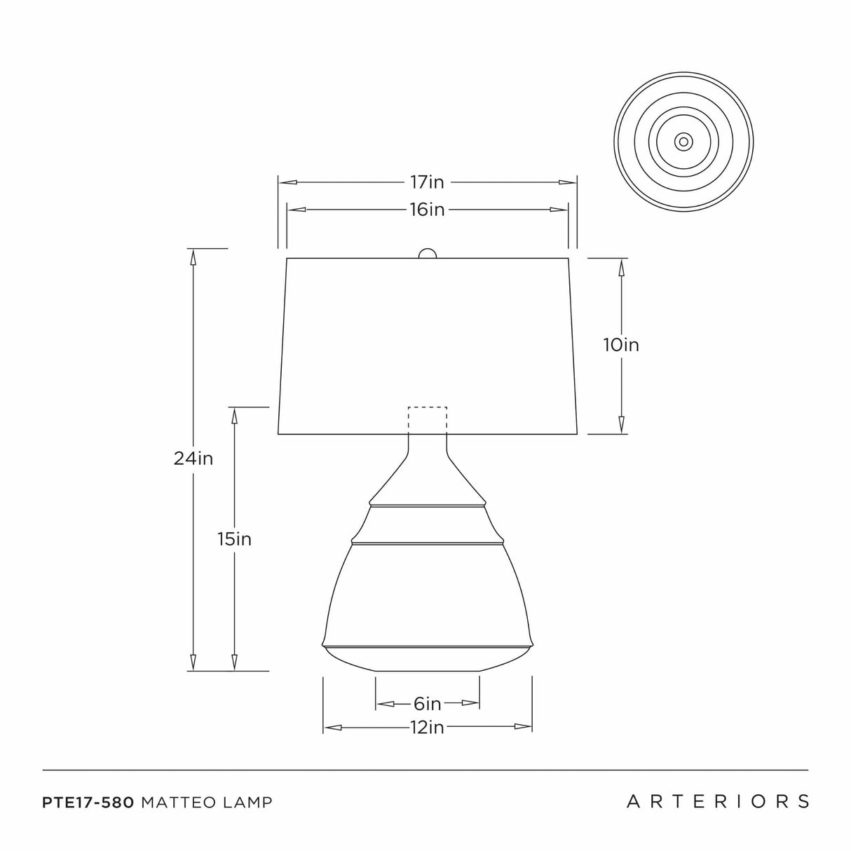 Matteo Lamp Lamp PTE17-580
