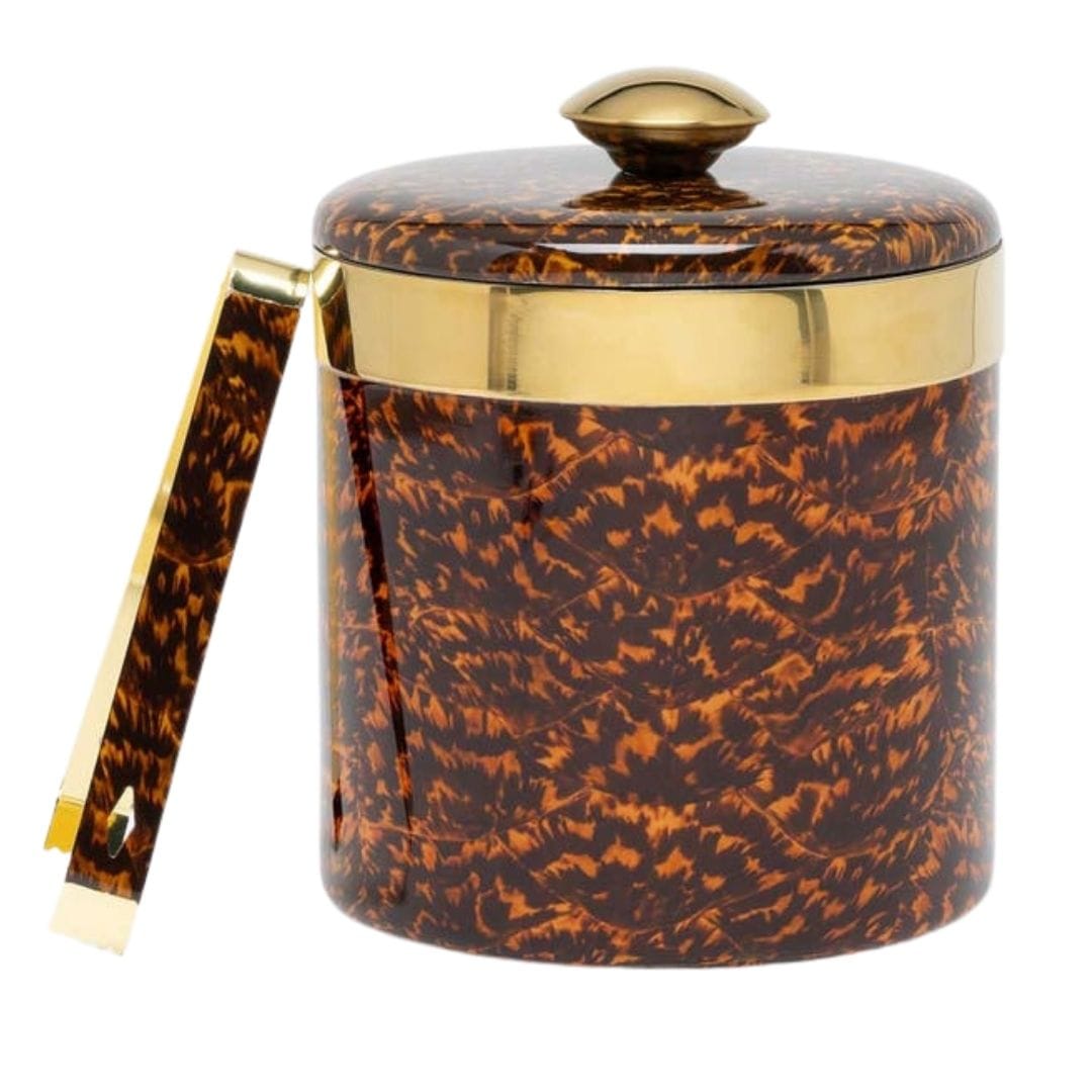 Maximilian Faux Tortoise/Gold Bar Collection Drinkware BP006192 08415971058844