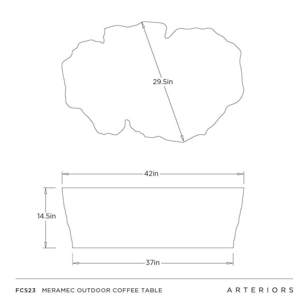 Meramec Outdoor Coffee Table FCS23