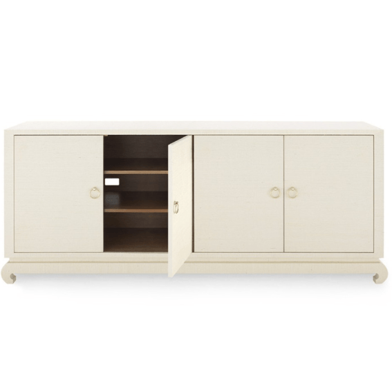 Meredith Extra Large 4-Door Cabinet Sideboards + Cabinets