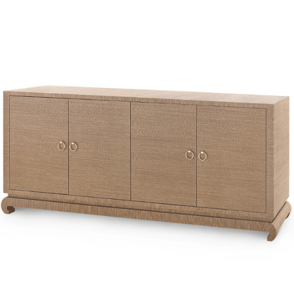 Meredith Extra Large 4-Door Cabinet Sideboards + Cabinets