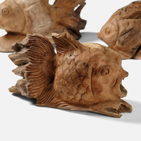 Merlin Carved Fish (Set of 3) Decorative Object OBJMERLINNTS3