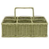 Micaela Rattan Glassware Holder Kitchen Accessory