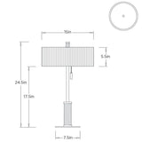 Middlebury Lamp Table + Desk Lamps PDC12