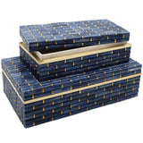 Midnight Bamboo Box (Set of 2) Boxes 1200-1060