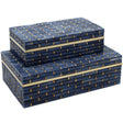 Midnight Bamboo Box (Set of 2) Boxes 1200-1060