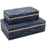 Midnight Bamboo Box (Set of 2) Boxes 1200-1060