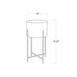 Modern Drum Table Accent Furniture