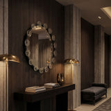 Moira Mirror with Glass Details Round + Oval Mirrors PZ008MTB 00842449131729