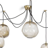 Molten Spider with Smoke Glass Wall Lighting 16-1111NB 844717025808