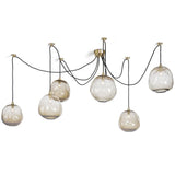 Molten Spider with Smoke Glass Wall Lighting 16-1111NB 844717025808