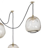 Molten Spider with Smoke Glass Wall Lighting 16-1111NB 844717025808