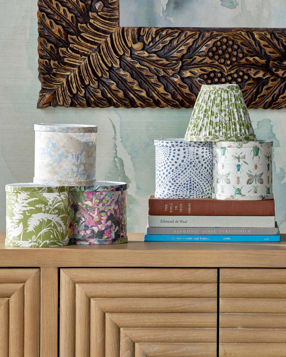 Morombe Washed Oak Credenza Sideboards + Cabinets 3000-0336