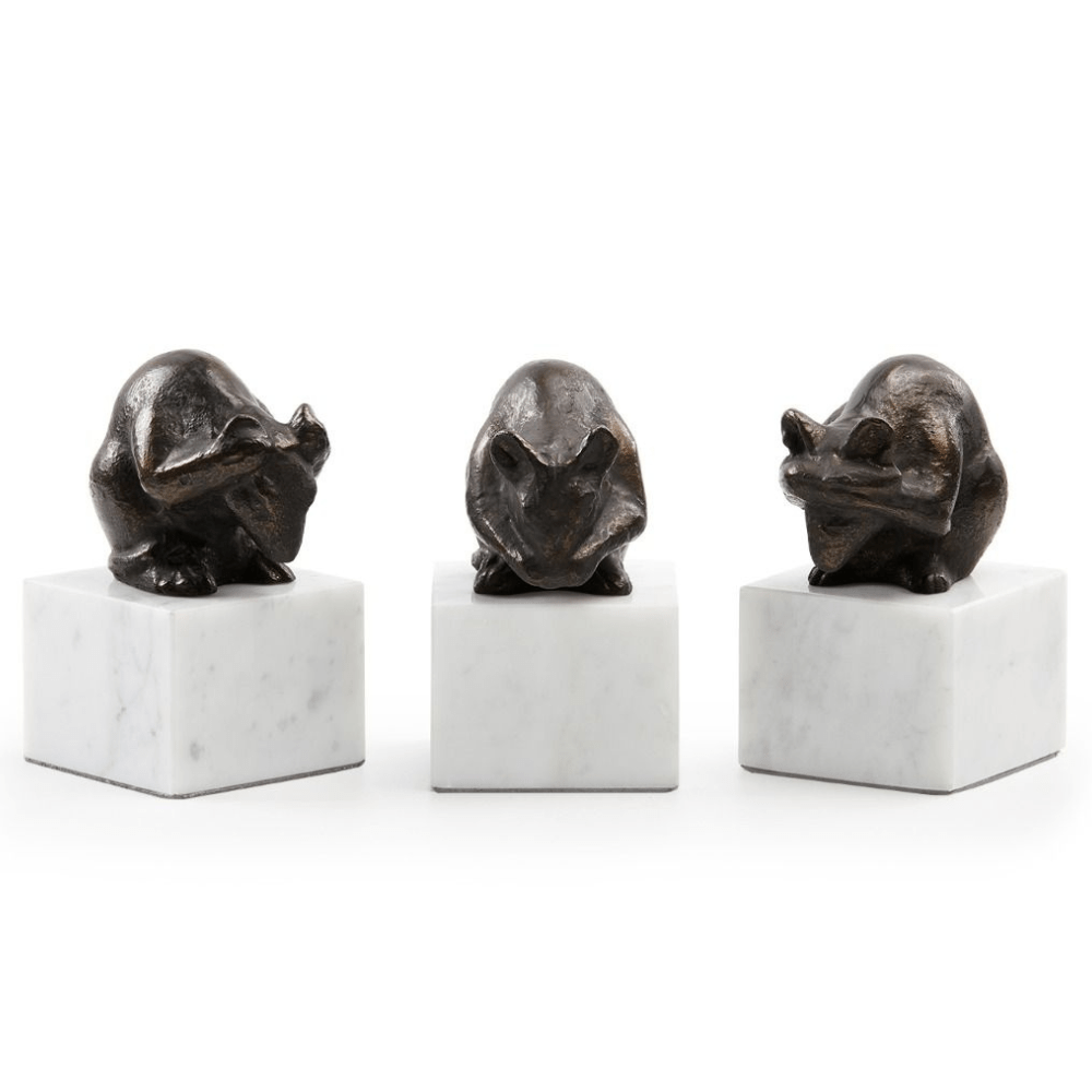 Mouse Statue (Set of 3) Decorative Object