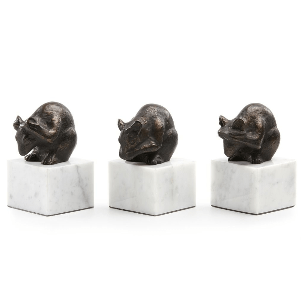 Mouse Statue (Set of 3) Decorative Object MOU-700-804