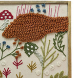Muro "Forage" Embroidered Wall Art Round + Oval Mirrors