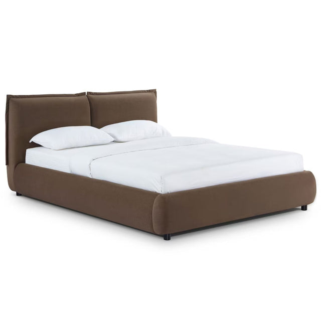 Murray Faux Mohair Velvet Bed Bed TOV-B69345