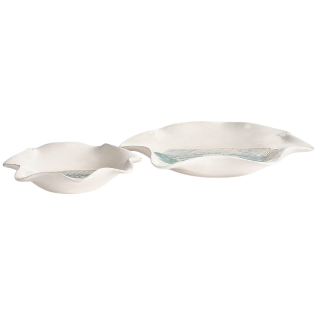 Nala Bowl Set (Set of 2) Centerpiece + Accent Bowls OBJNALABWWHAQ