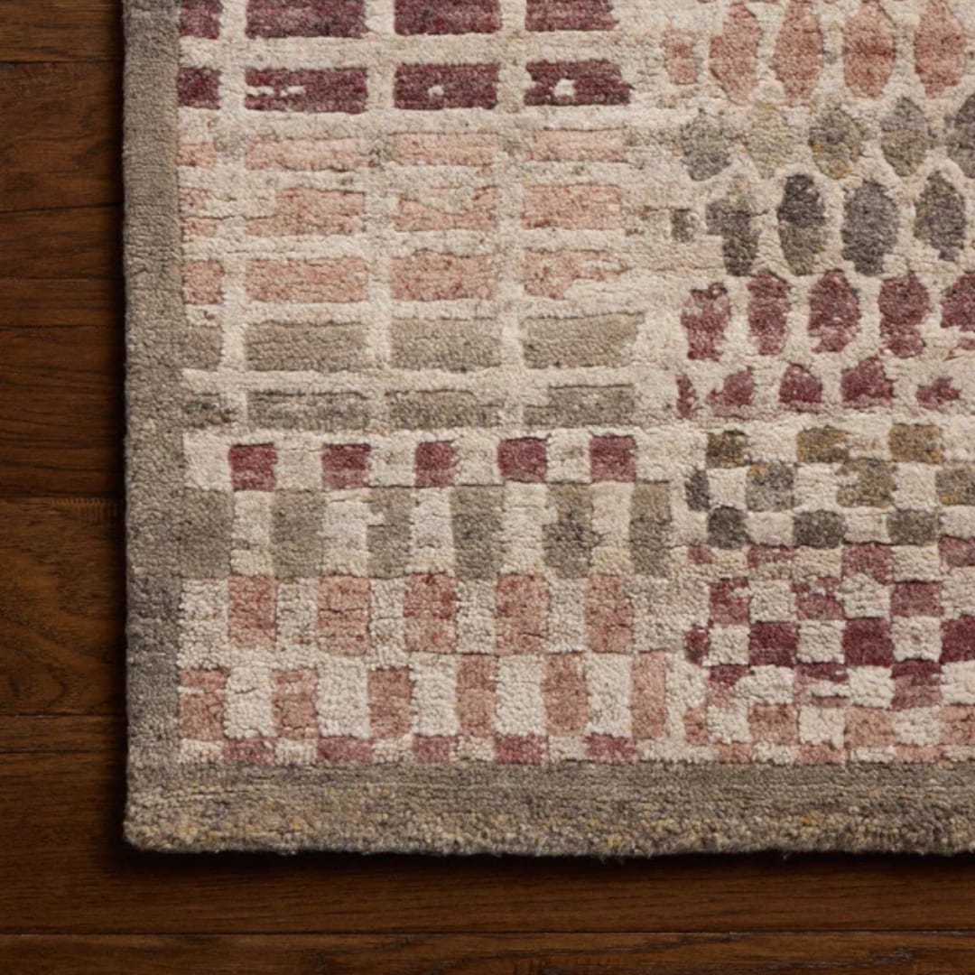 Nara Grey/Rose Rug Area Rugs