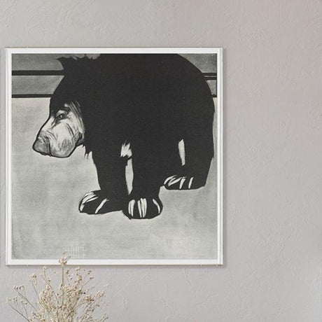 Natural Curiosities Charcoal Animal Collection, Bear Wall Art