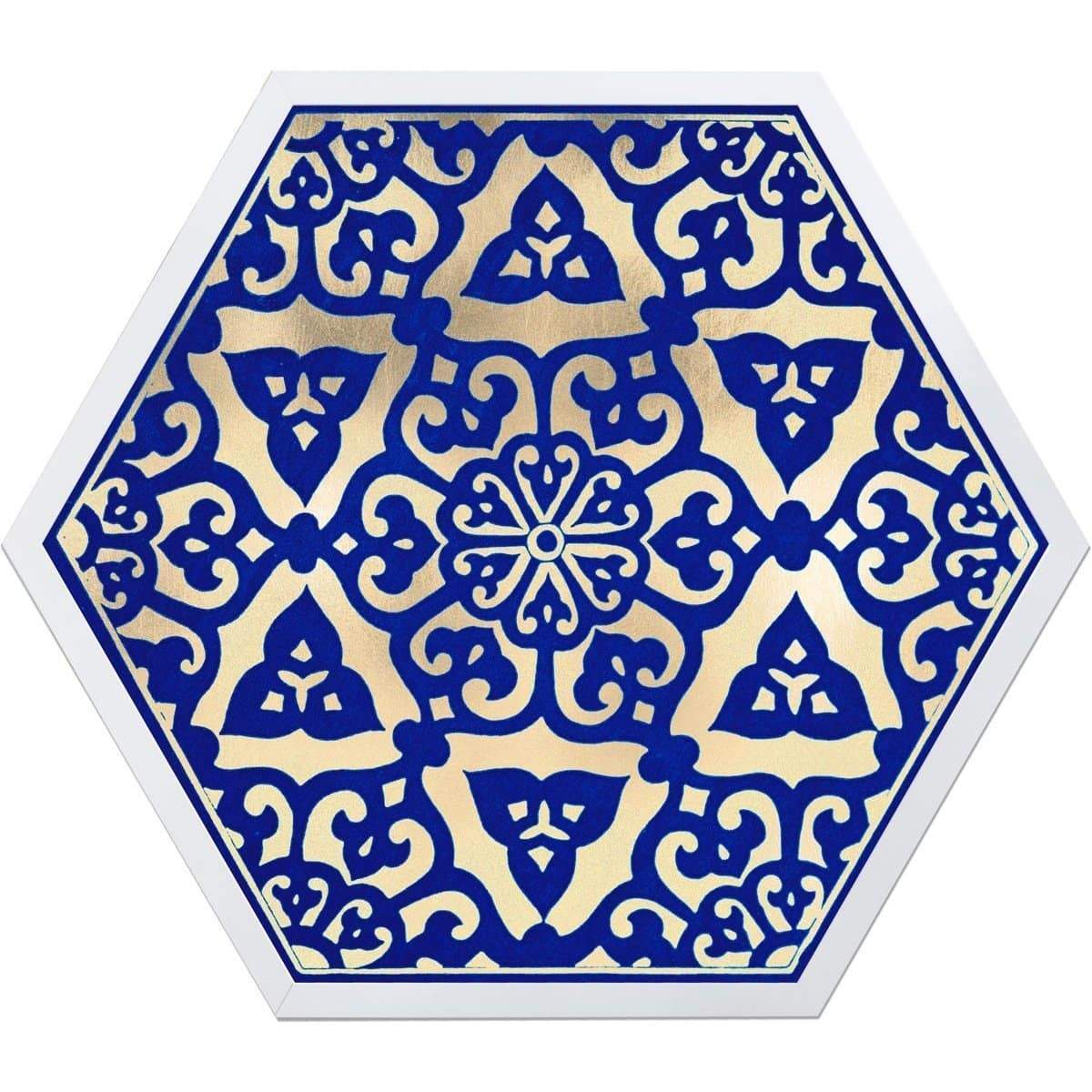 Natural Curiosities Hexagon Moroccan Tile Design No. 1-4 Wall natural-curiosities-hexagon-moroccan-tile-design-4