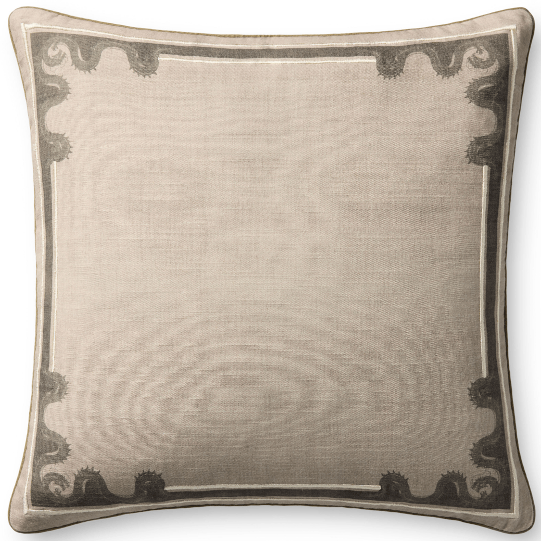 Natural/Green Pillow Throw Pillows PSETPBR0023NAGRPIL2 885369911040