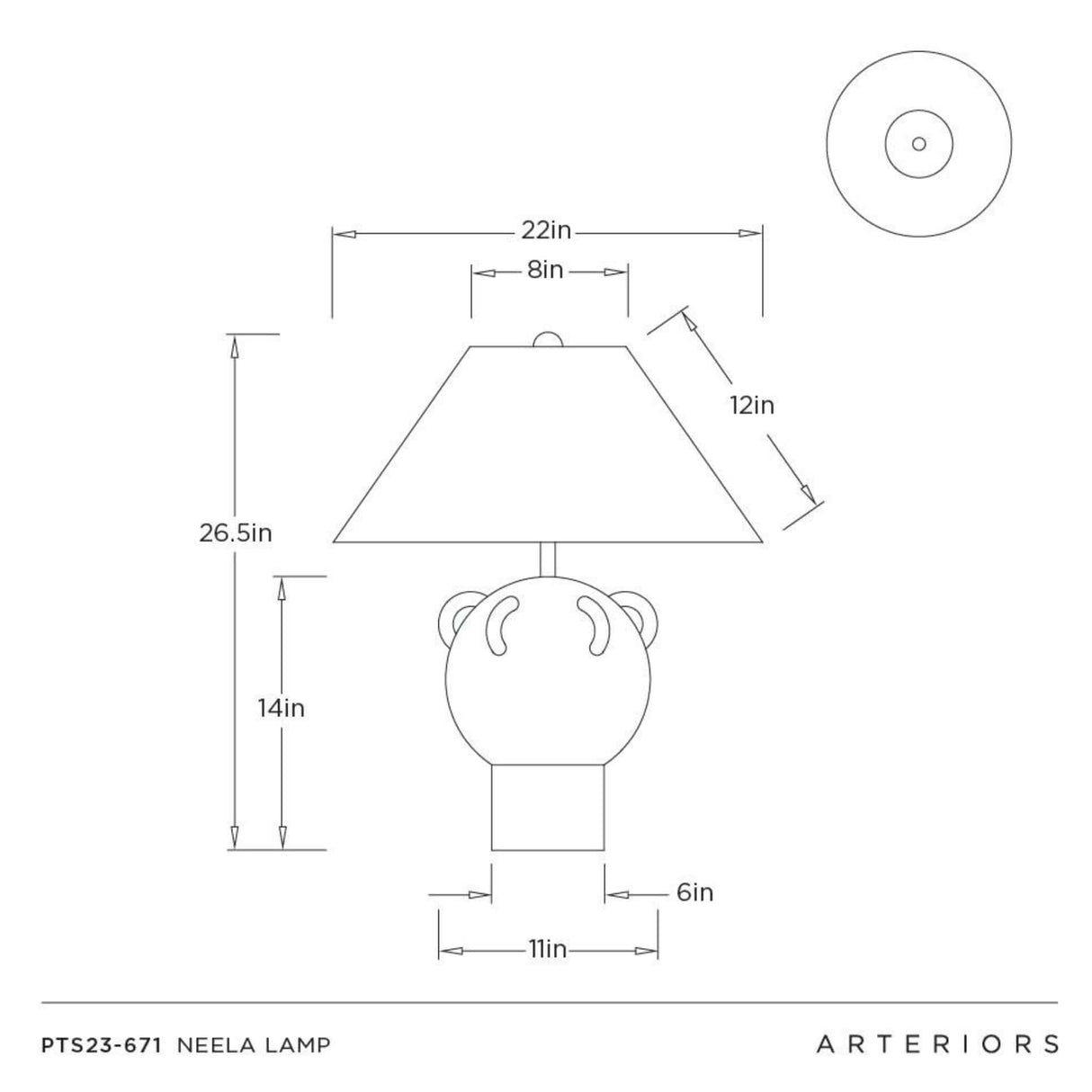 Neela Lamp Lamp PTS23-671