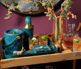 Nelson Blue Gloss Bar Collection Drinkware