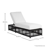 Newport Reclining Chaise Lounge Outdoor Chaise Lounges + Daybeds