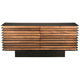 Noir Elevation Sideboard, Dark Walnut with Steel GCON347DW