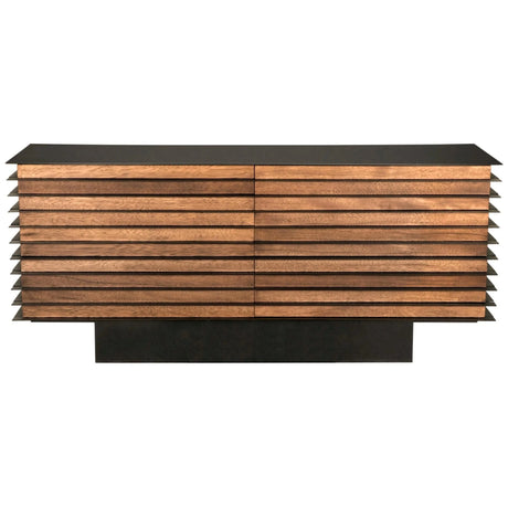 Noir Elevation Sideboard, Dark Walnut with Steel GCON347DW