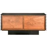 Noir Elevation Sideboard, Dark Walnut with Steel GCON347DW