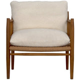 Noir Giuseppe Chair w/US Made Cushions Chairs noir-AE-260T-WHT