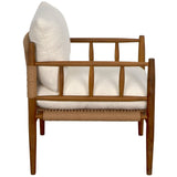 Noir Giuseppe Chair w/US Made Cushions Chairs noir-AE-260T-WHT