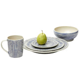 Nolan Navy/Cream Dinnerware Collection (Pack of 4) Dinnerware