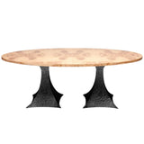 Noor Oval Dining Table Dining Tables FURNOOR8442BZ-OA