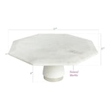 Octagon Marble Cake Stand Tabletop 5421066