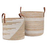 Olinda Nesting Baskets (Set of 2) Baskets + Bins 05OLIN-WH-NBS2