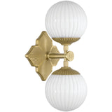 Orly 2-Light Sconce Sconces ORY-1002-AG-WH 633779101717