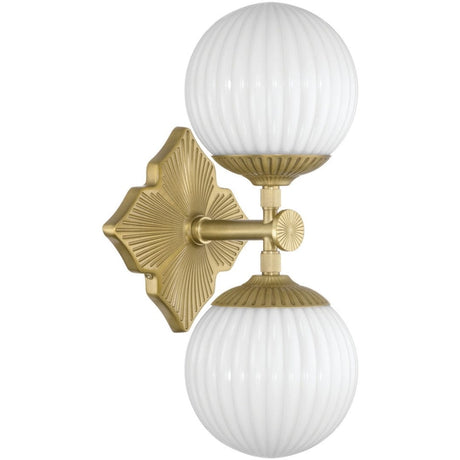 Orly 2-Light Sconce Sconces ORY-1002-AG-WH 633779101717