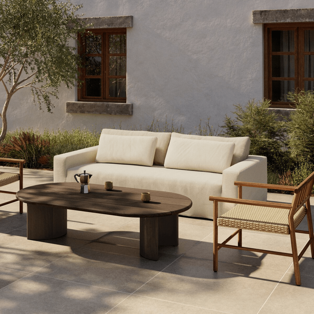 Ostend Outdoor Slipcover Sofa Sofa 241068-001 801542327286