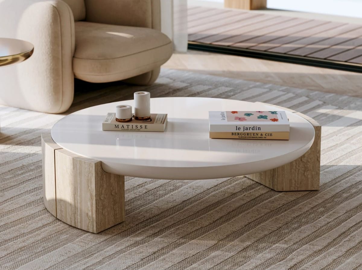Overlap Round Cocktail Table Coffee Tables