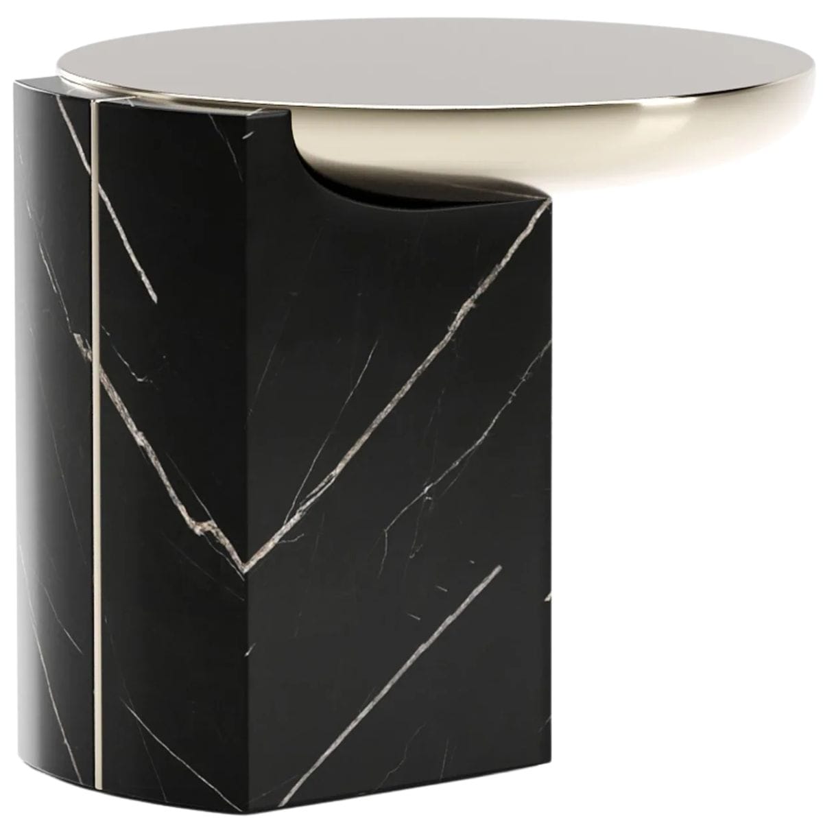 Overlap Round Side Table Side Tables