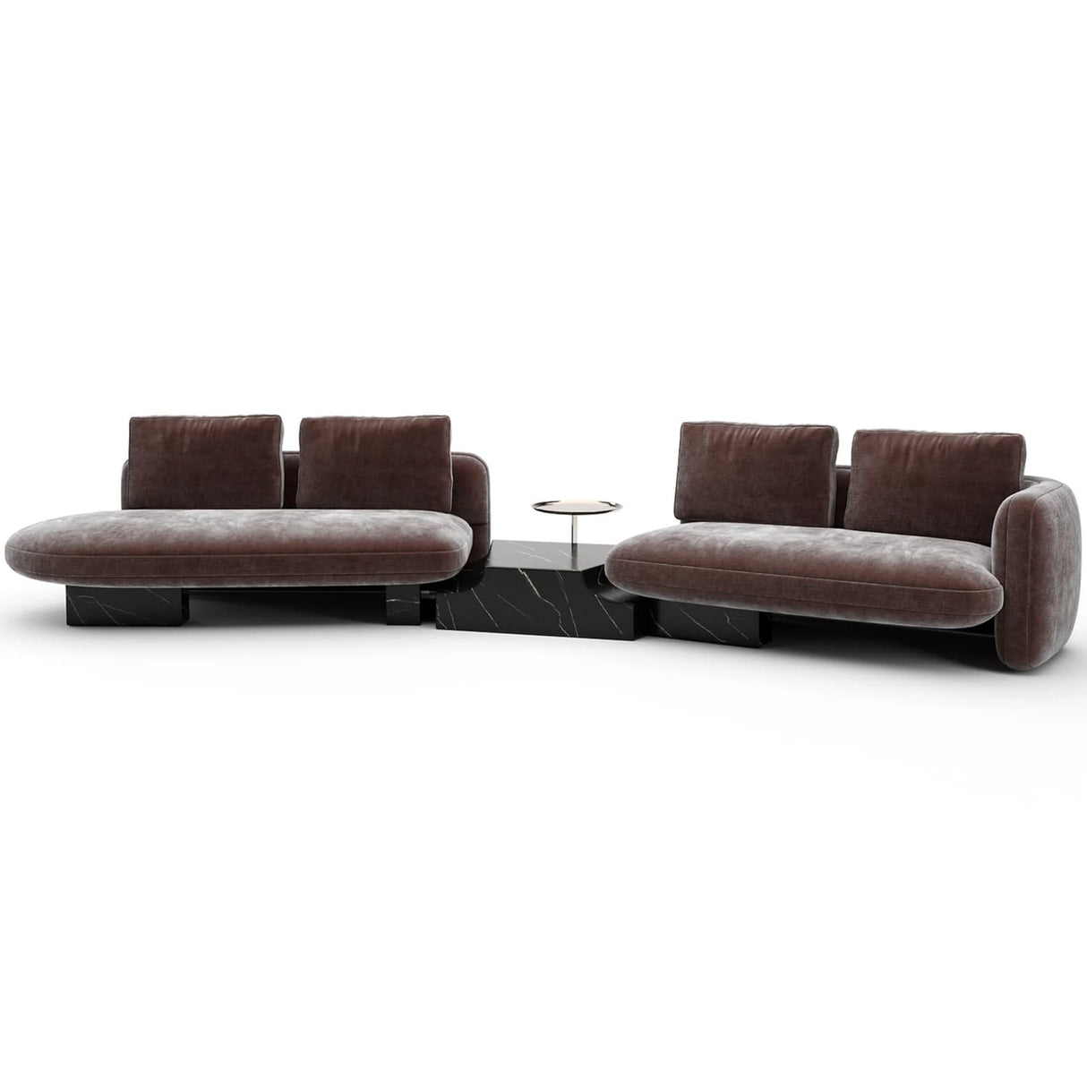 Overlap Sectional Sofas + Sectionals UPH-425V-SEC2-A 662896062502