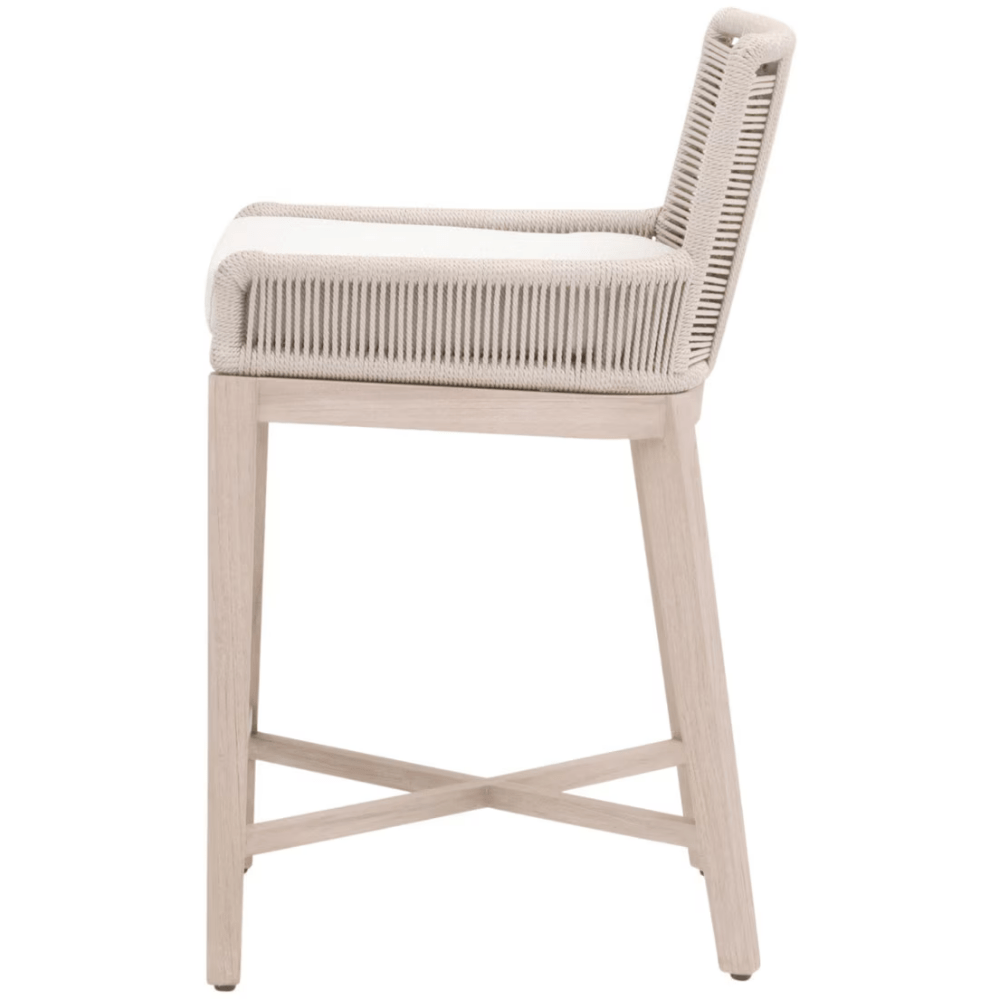 Overlay Outdoor Counter Stool Outdoor Furniture 6859CS.OYS/WHT/W-ET 842279146283