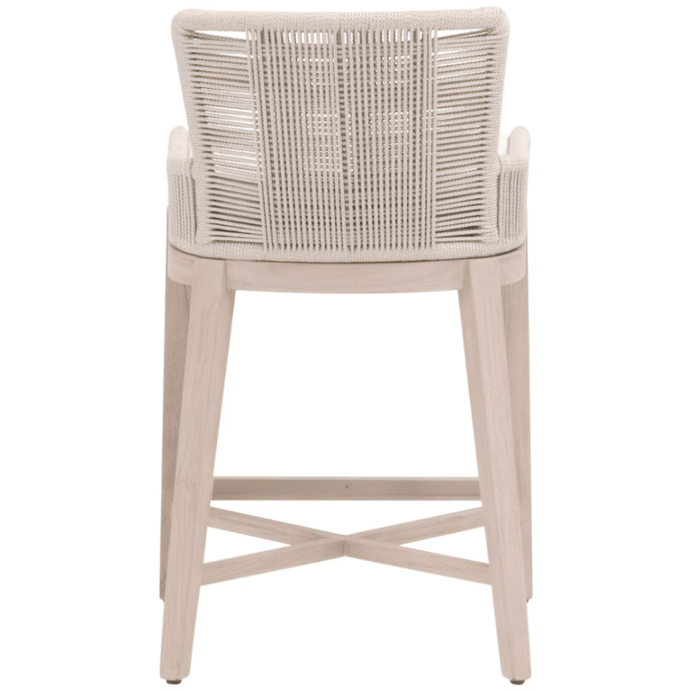 Overlay Outdoor Counter Stool Outdoor Furniture 6859CS.OYS/WHT/W-ET 842279146283