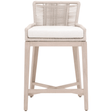 Overlay Outdoor Counter Stool Outdoor Furniture 6859CS.OYS/WHT/W-ET 842279146283