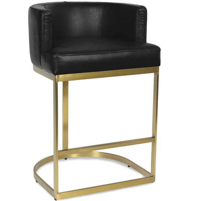 Owen Leather Bar & Counter Stool Bar & Counter Stools 32-1243BLK